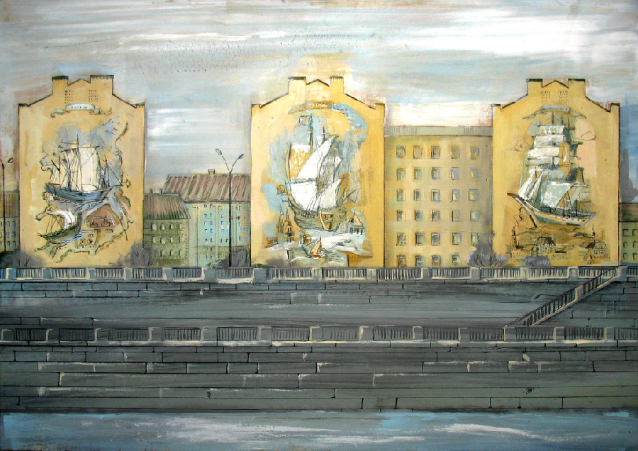 Mural Project for facades of three buildings