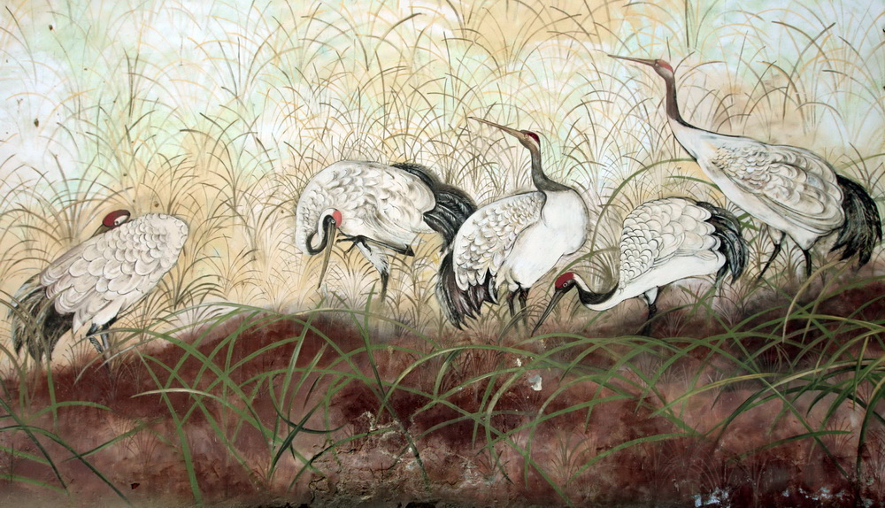 Mural «Birds in a Meadow»