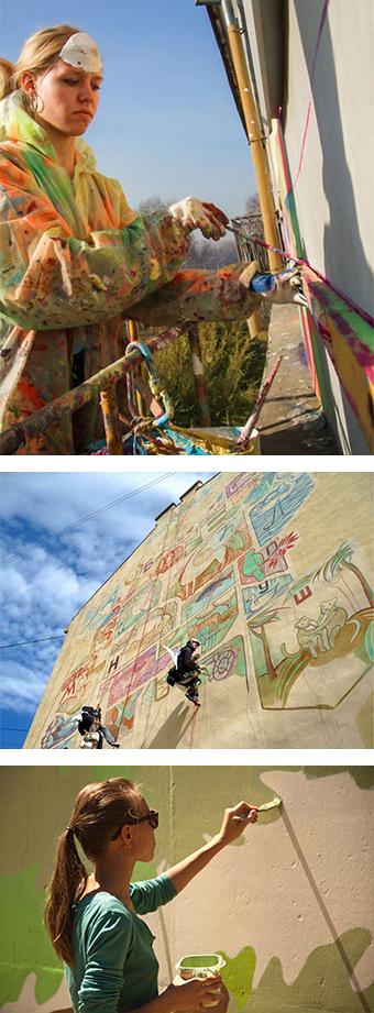 Yulia_Avgustinovich Muralist Bay Area hand painted wall murals and Decorative Painting Mural painting