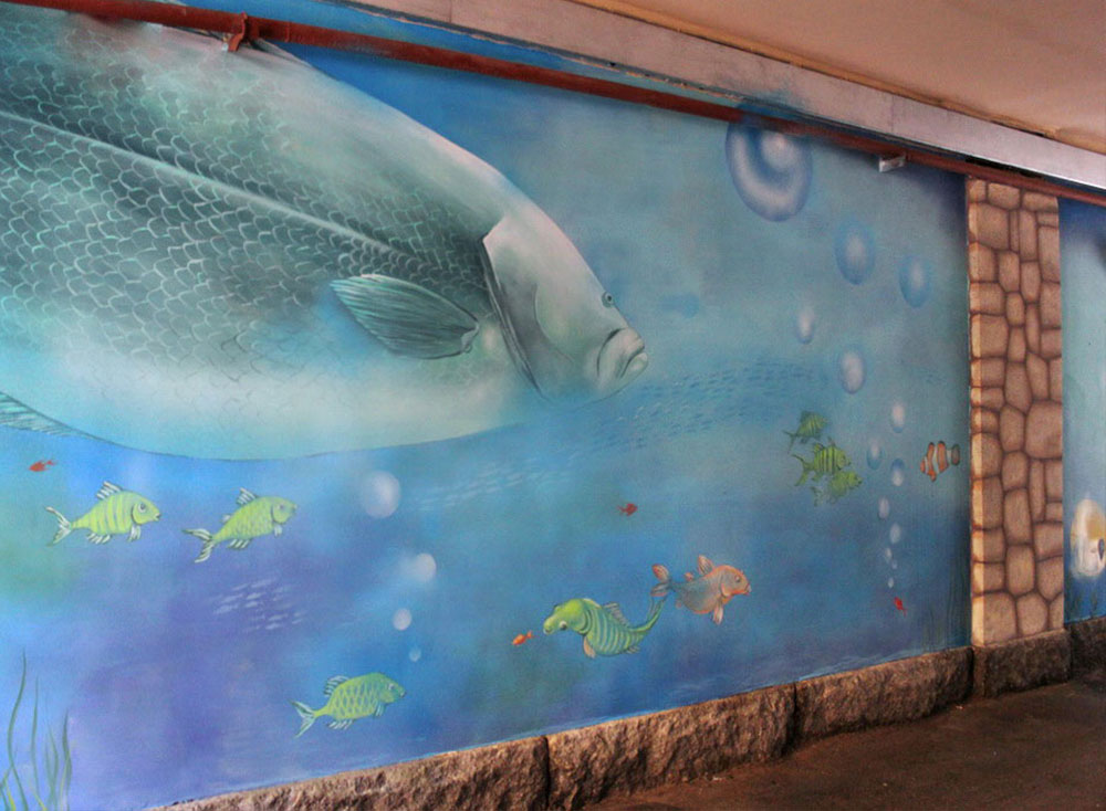 Mural in an Archway «Aquarium»