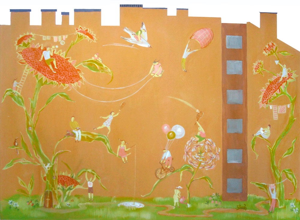 «The Planet of Childhood» Mural surrounding Orphanage.